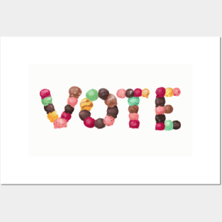 Vote (Ice Cream Scoops) Posters and Art